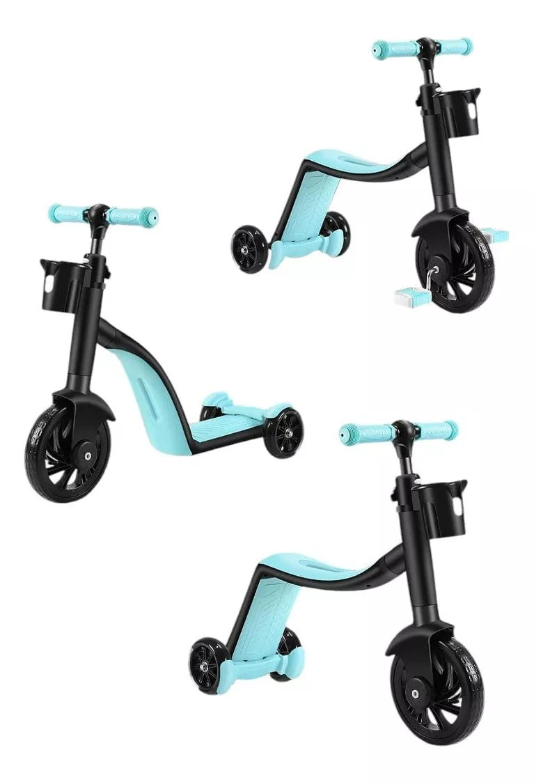 Patinete Evolutivo 3 en 1 BelliMom™ | Triciclo, Correpasillos y Scooter Ajustable