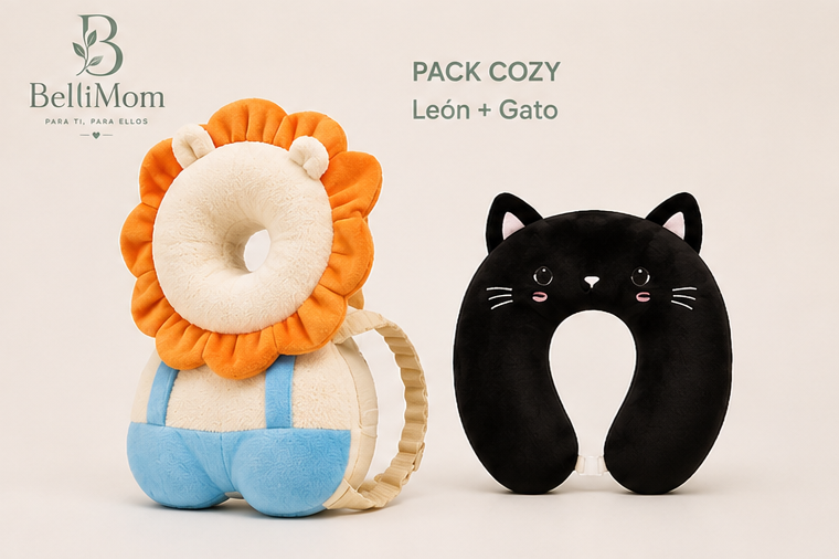 Kit Protección Total Bellimom™ | Cojín Anticaídas + Cojín Cervical para Bebé