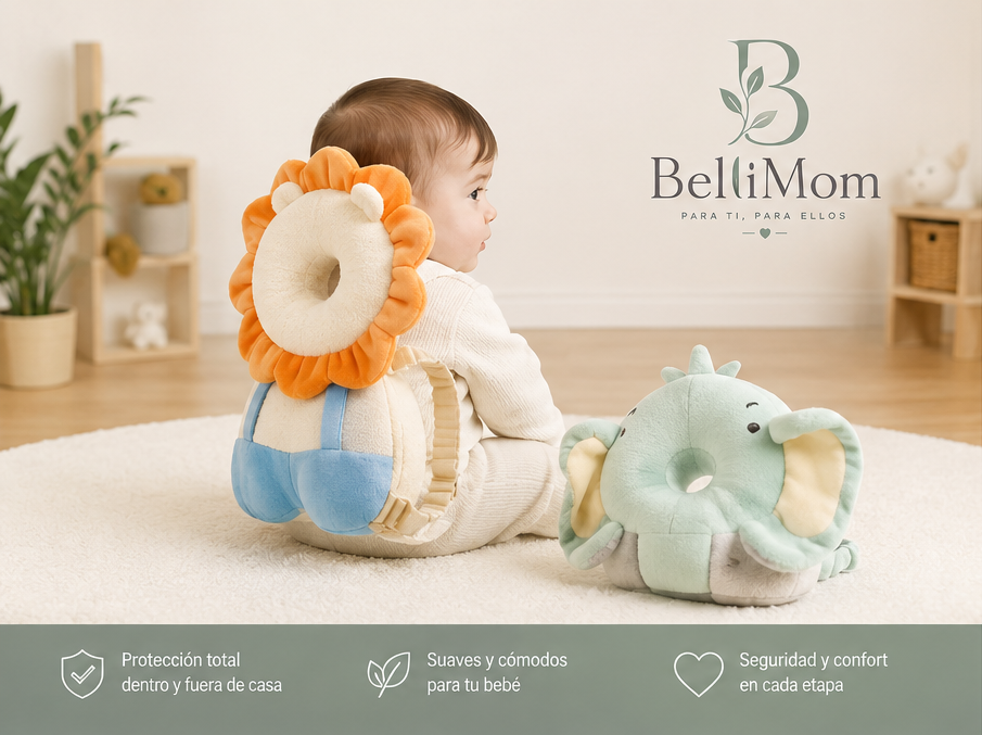 Kit Protección Total Bellimom™ | Cojín Anticaídas + Cojín Cervical para Bebé