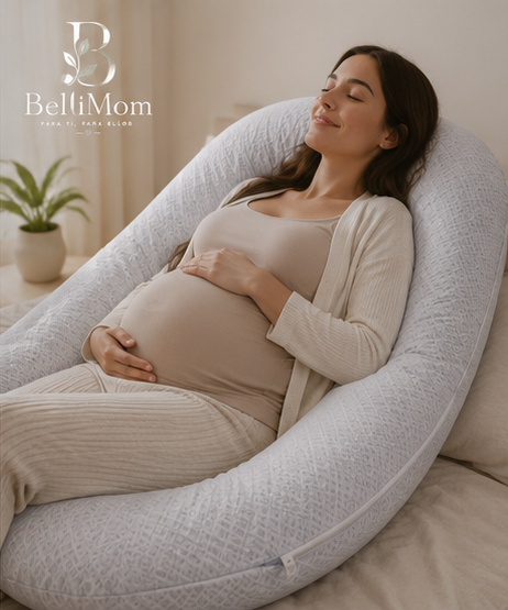 Almohada de Embarazo Ergonómica en Forma de U | Descanso Total Bellimom