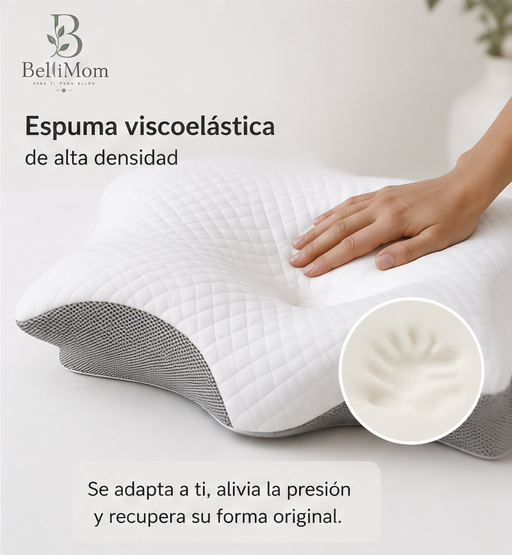 Almohada Cervical Premium de Espuma Viscoelástica | Descanso sin Dolor