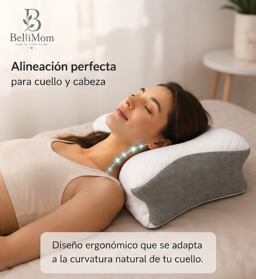 Almohada Cervical Premium de Espuma Viscoelástica | Descanso sin Dolor