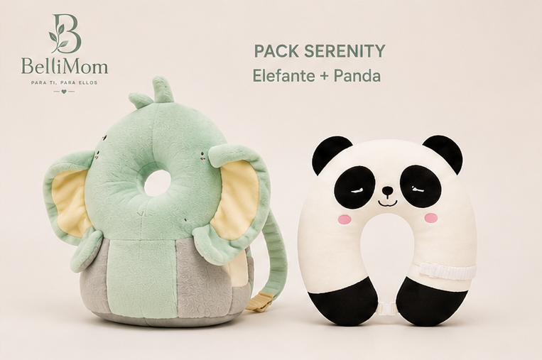 Kit Protección Total Bellimom™ | Cojín Anticaídas + Cojín Cervical para Bebé