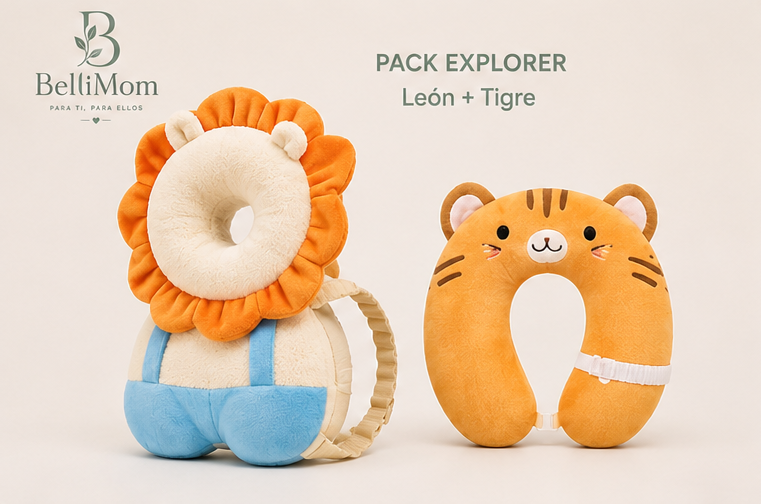 Kit Protección Total Bellimom™ | Cojín Anticaídas + Cojín Cervical para Bebé
