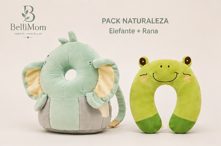 Kit Protección Total Bellimom™ | Cojín Anticaídas + Cojín Cervical para Bebé