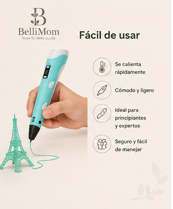 Kit Creativo 3D Ultimate™ | Bolígrafo 3D + 18 Metros de Filamento PLA